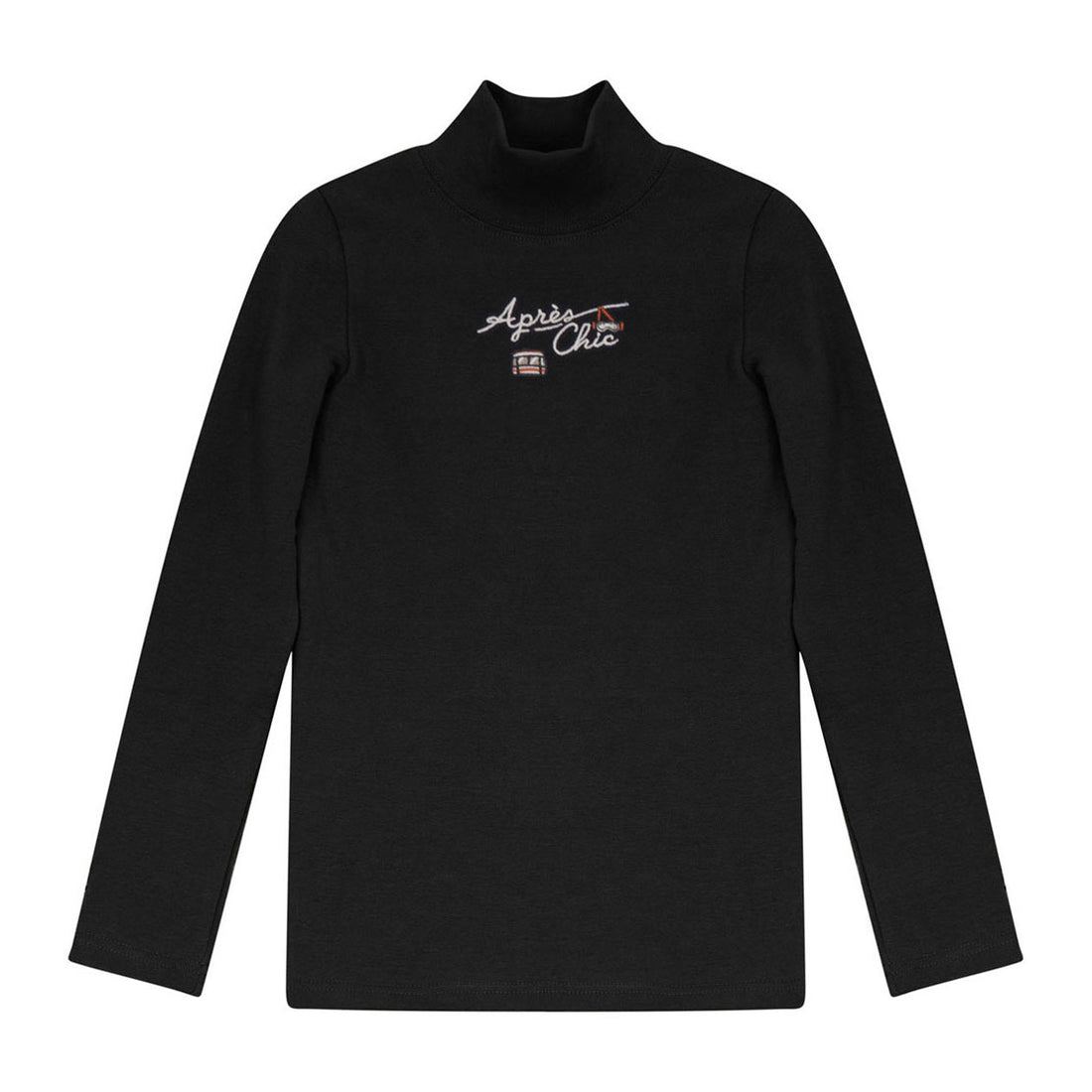 Calla Lili  Black/Purple Apres Chic Mockneck