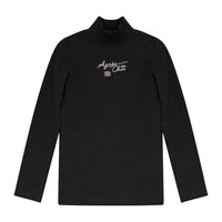 Calla Lili  Black/Purple Apres Chic Mockneck