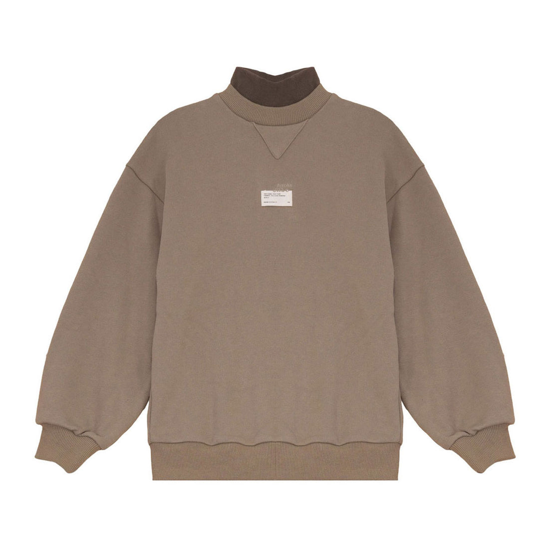 Calla Lili  Taupe Sweatshirt W Mockneck