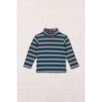 Misha and Puff Marine Blue Sgraffito Baby Turtleneck