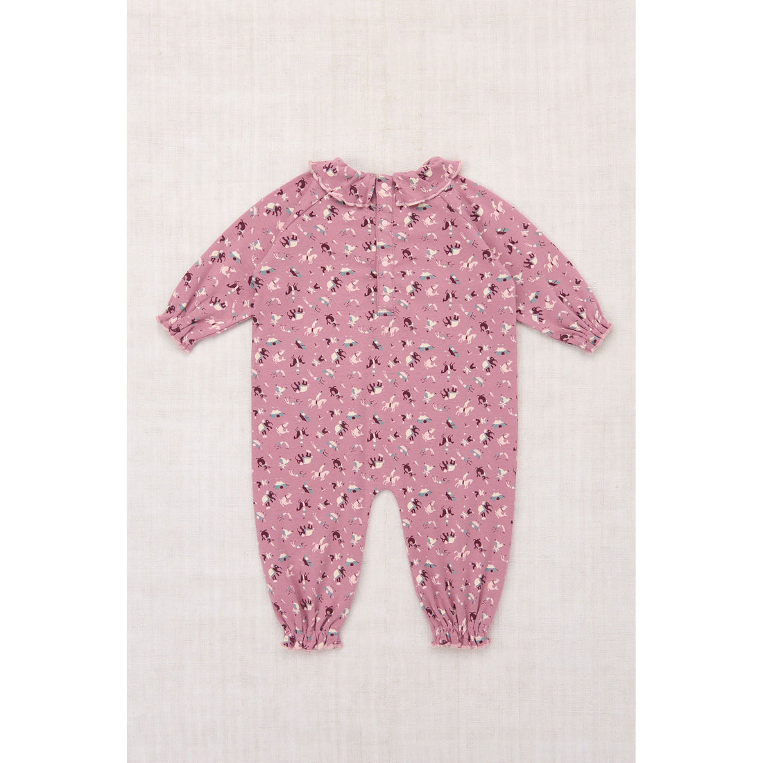 Misha and Puff Antique Rose Circus Baby Pierrot Onesie