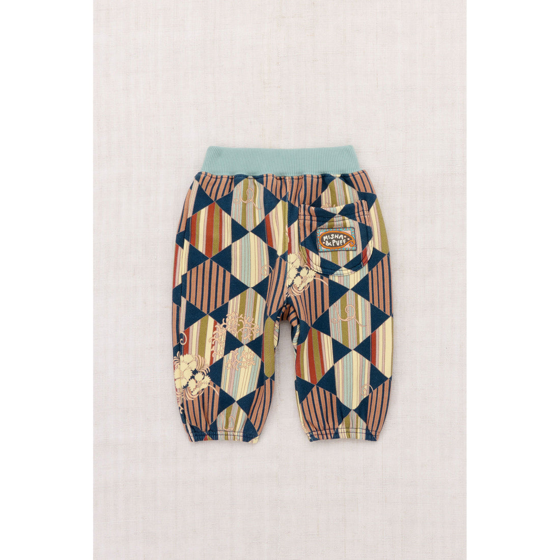 Misha and Puff Marine Blue Tessellation Baby Gymclass Jogger