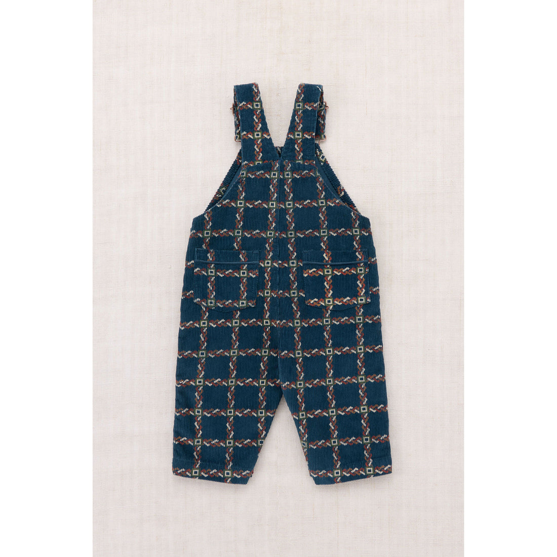 Misha and Puff Marine Blue Portico Baby Corduroy Carpenter Overall