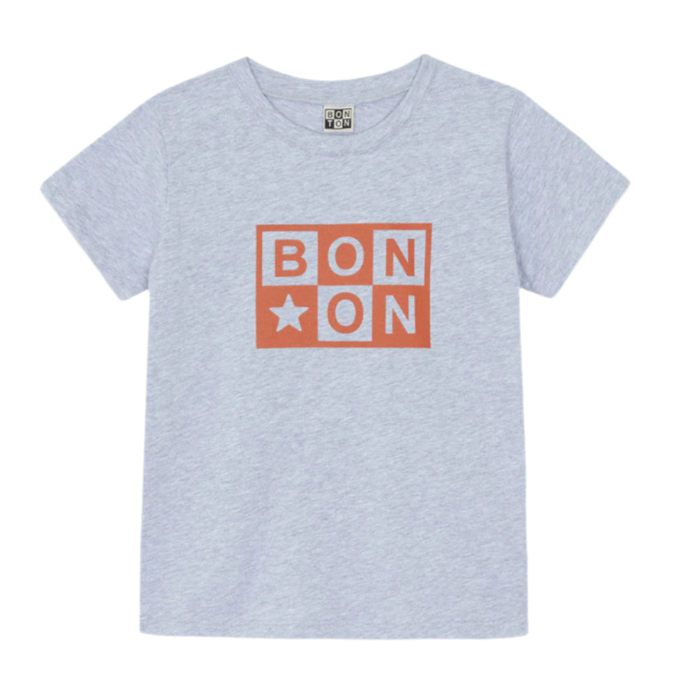 Bonton Heather Grey Logo Tubo Tee