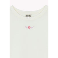 Bonton Ecru Embroidered Tubo Tee