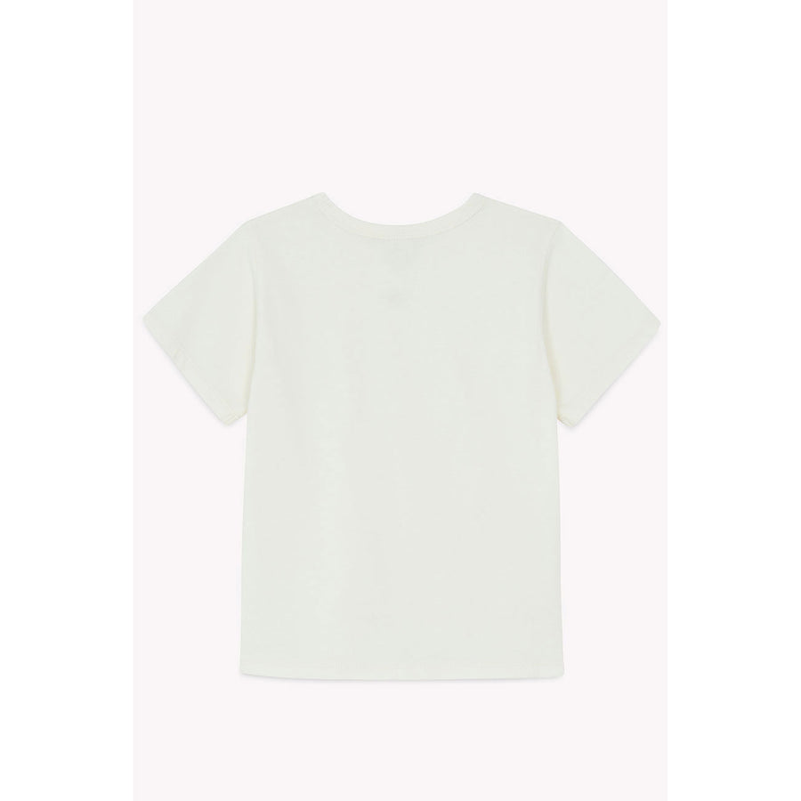 Bonton Ecru Embroidered Tubo Tee
