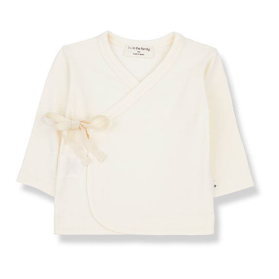 1+ in the Family Ecru Babette Newborn Top