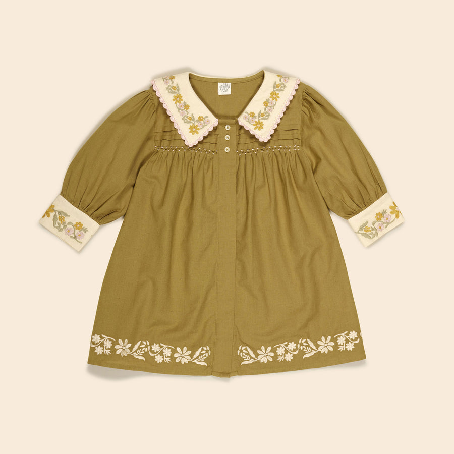 APOLINA 　BETTE Dress bluebell 1-2y Apolina AW23 – Junior Edition