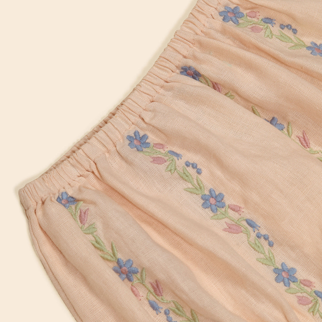 Apolina Blush Baby Lula Embroidered Bloomer