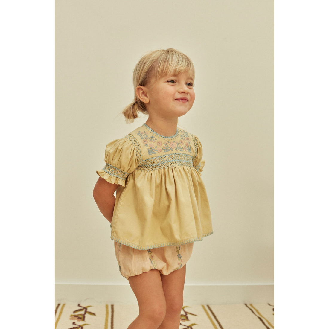 Apolina Blush Baby Lula Embroidered Bloomer