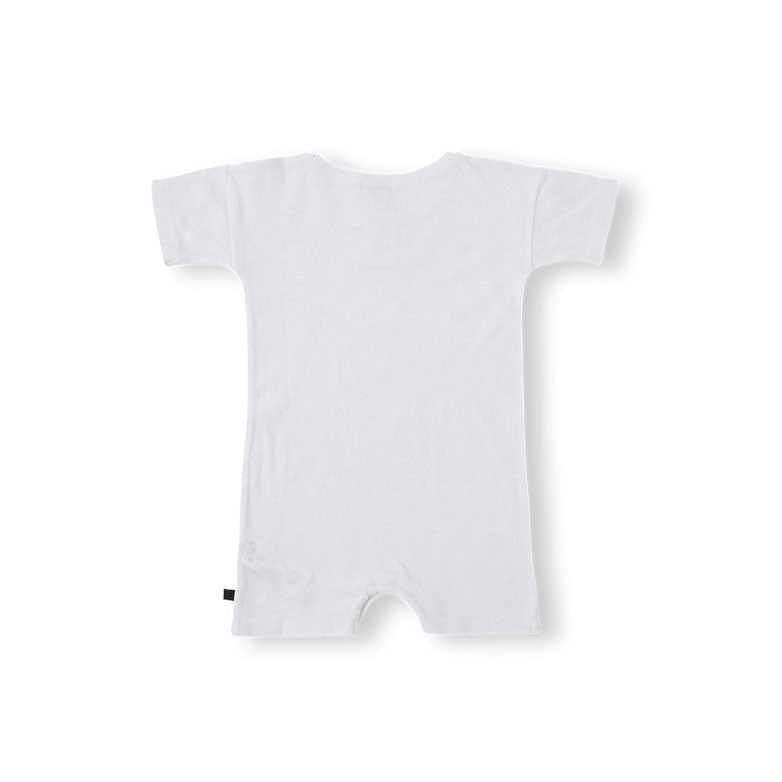 Bene Bene Off White Linen Half Bodysuit