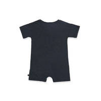 Bene Bene Navy Linen Half Bodysuit