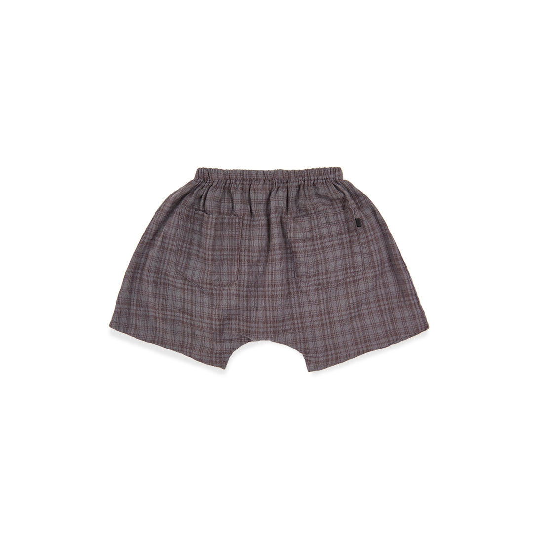Bene Bene Charcoal Check Billie Baby Shorts