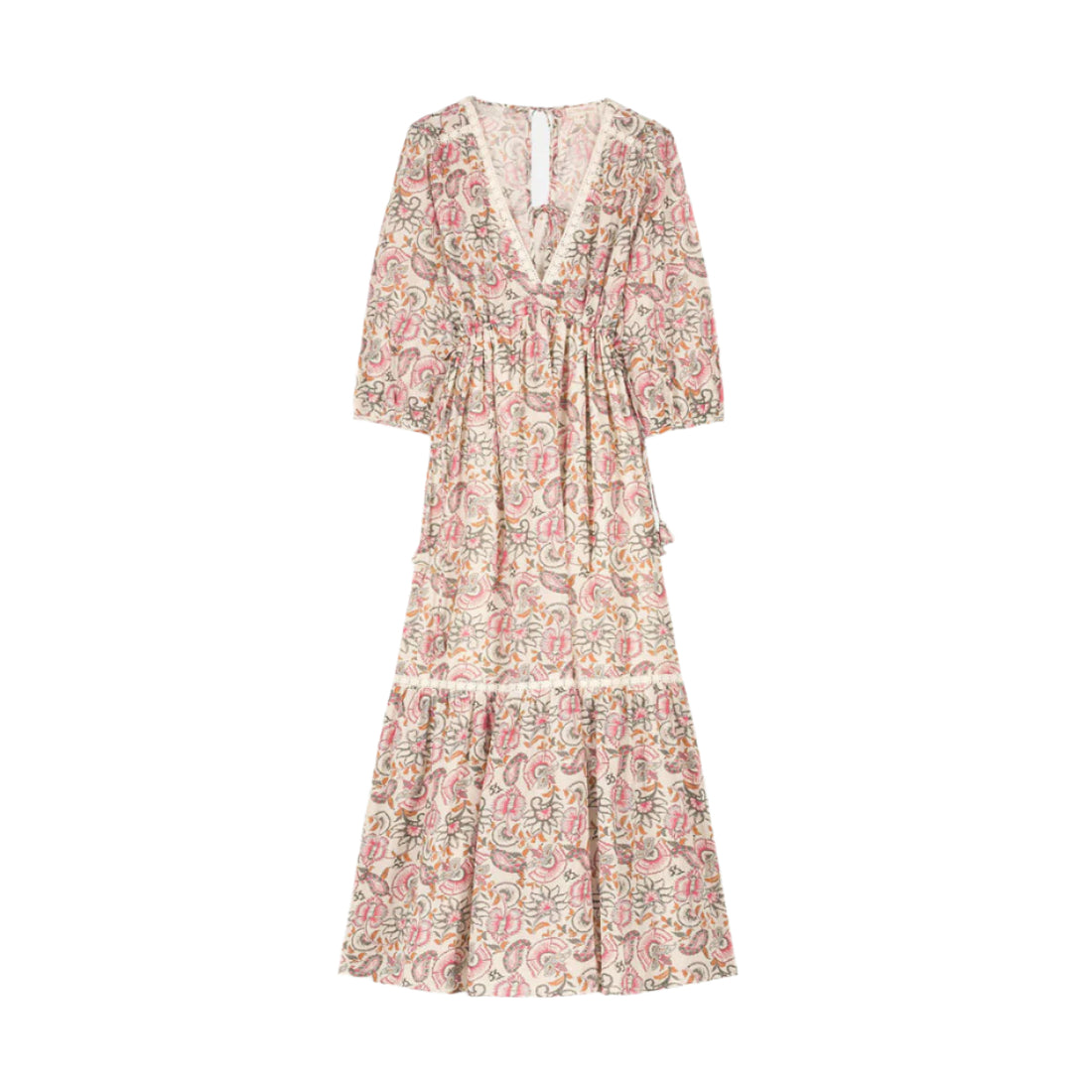 Louise Misha Cream Dolce Flowers Bali Women Dress
