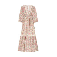 Louise Misha Cream Dolce Flowers Bali Women Dress