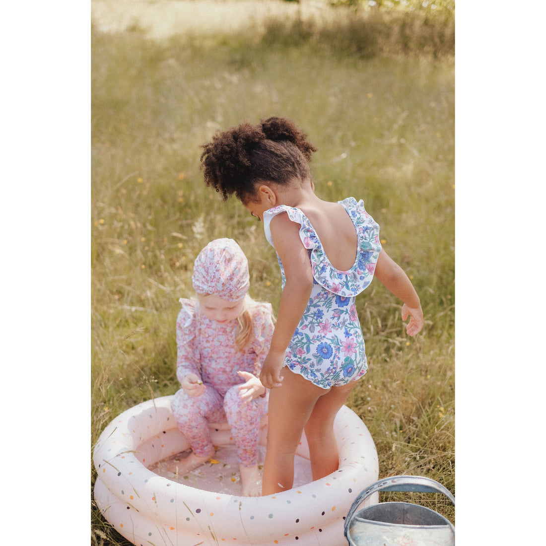 Louise Misha Blue Summer Meadow Andrea Bathing Suit