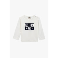 Bonton Ecru Taxi Logo Tee