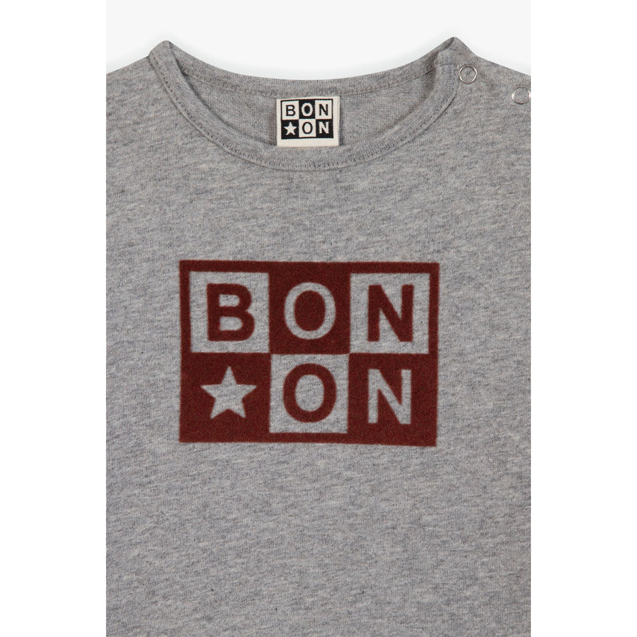 Bonton Grey Taxi Logo Tee