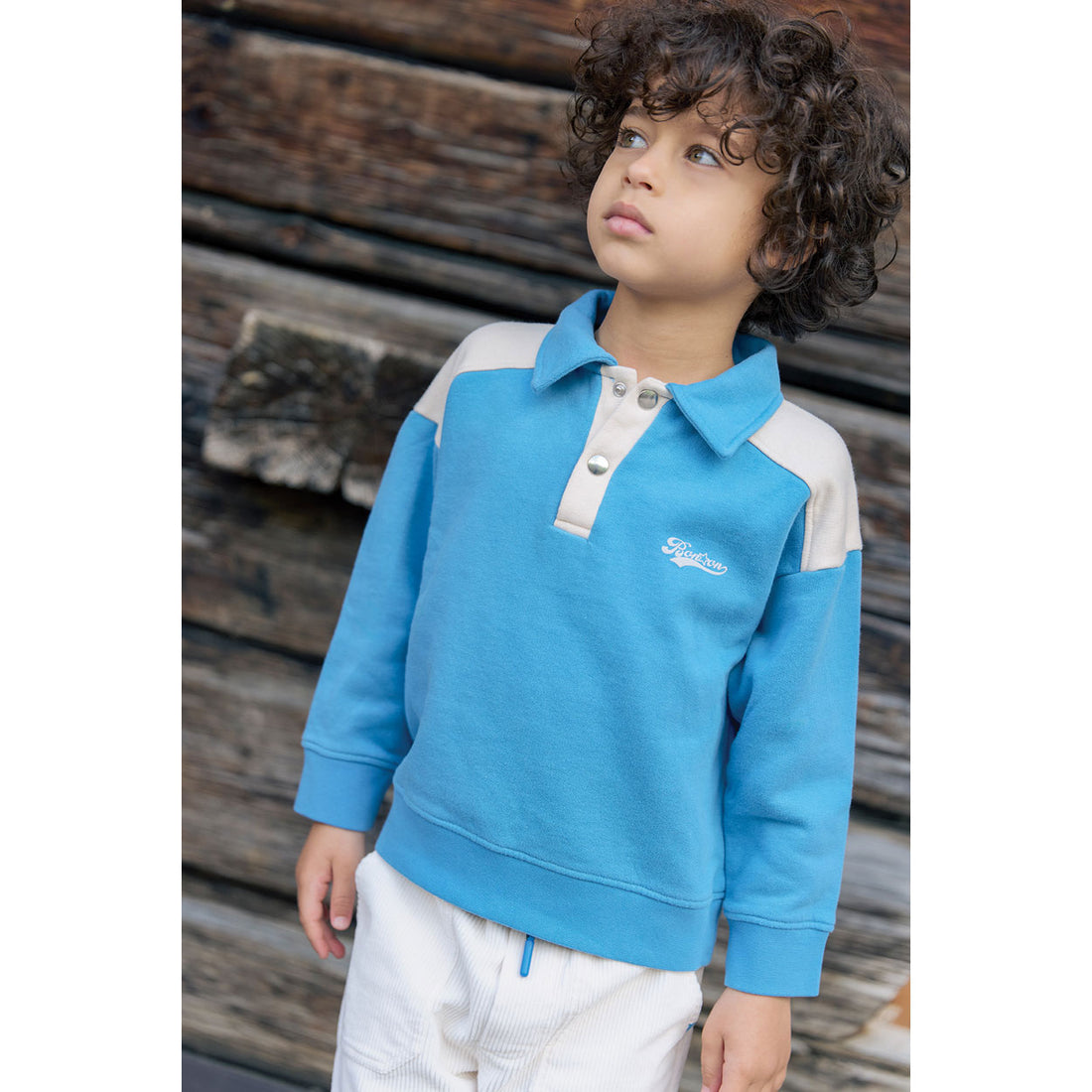 Bonton Blue Moustic Sweatshirt