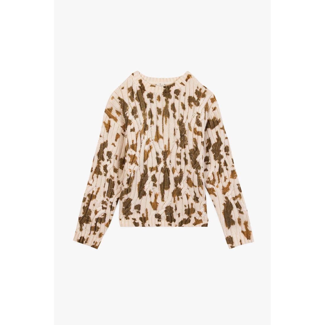 Bonton Brown Misty Cow Sweater