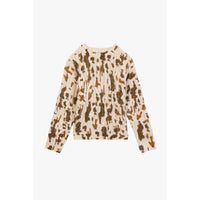 Bonton Brown Misty Cow Sweater