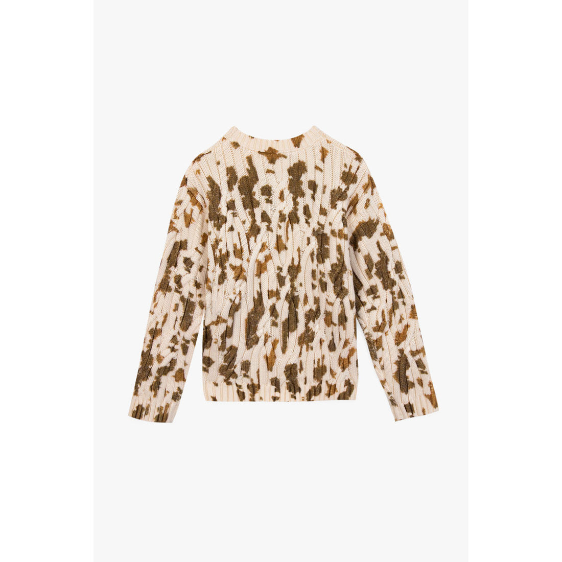 Bonton Brown Misty Cow Sweater