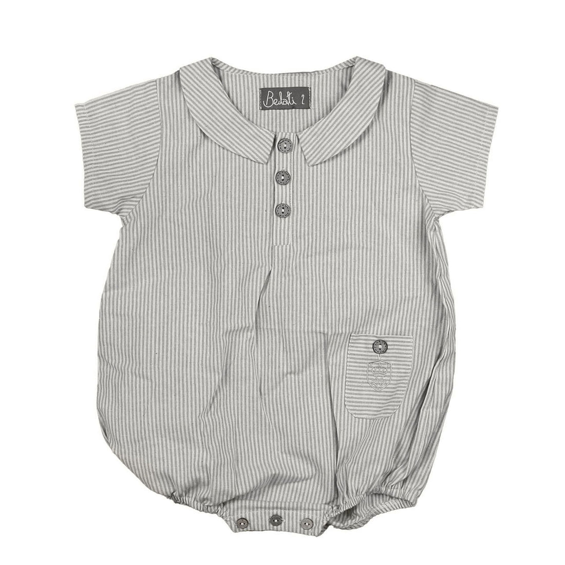 Belati Powder Blue Stripe Romper