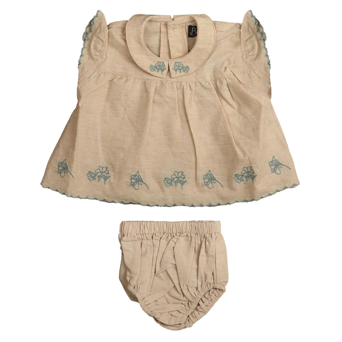 Belati Mint Embroidered Bloomer Set
