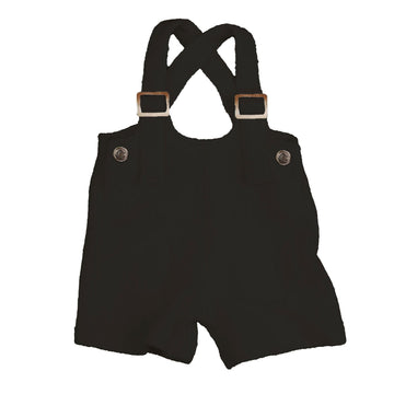  Black Boucle Baby Overall