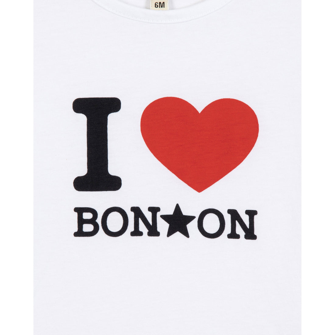 Bonton White I  Love Tee