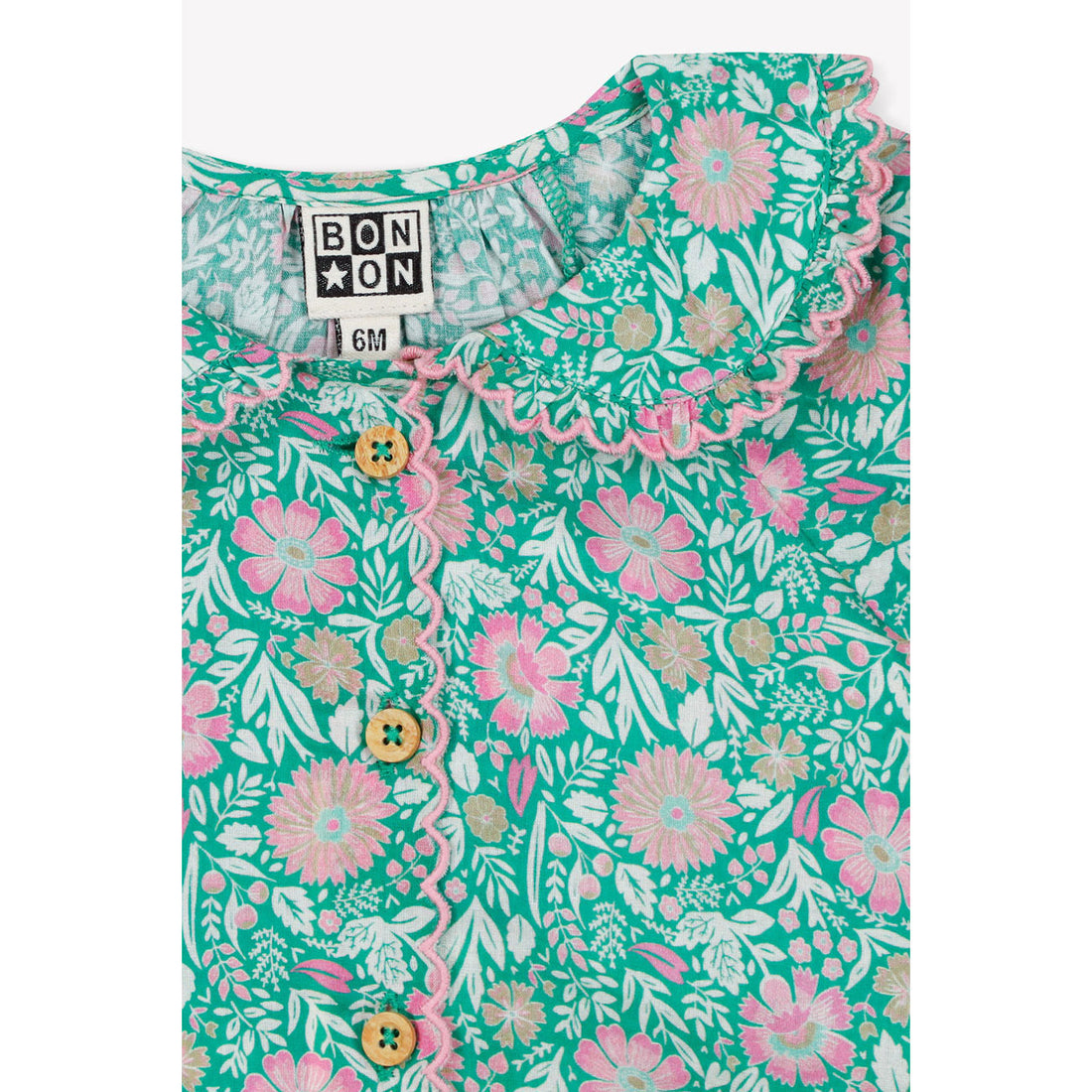 Bonton Turquoise Aria Blouse