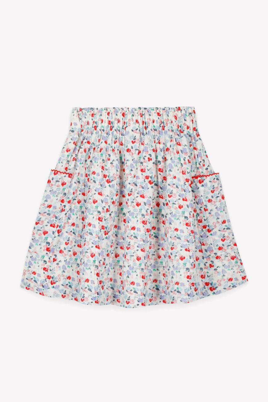 Bonton Elis Floral Ruche Skirt