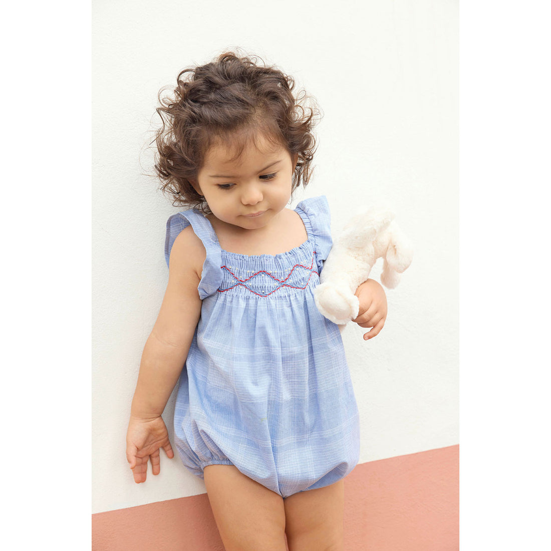 Bonton Chambray Laux Romper