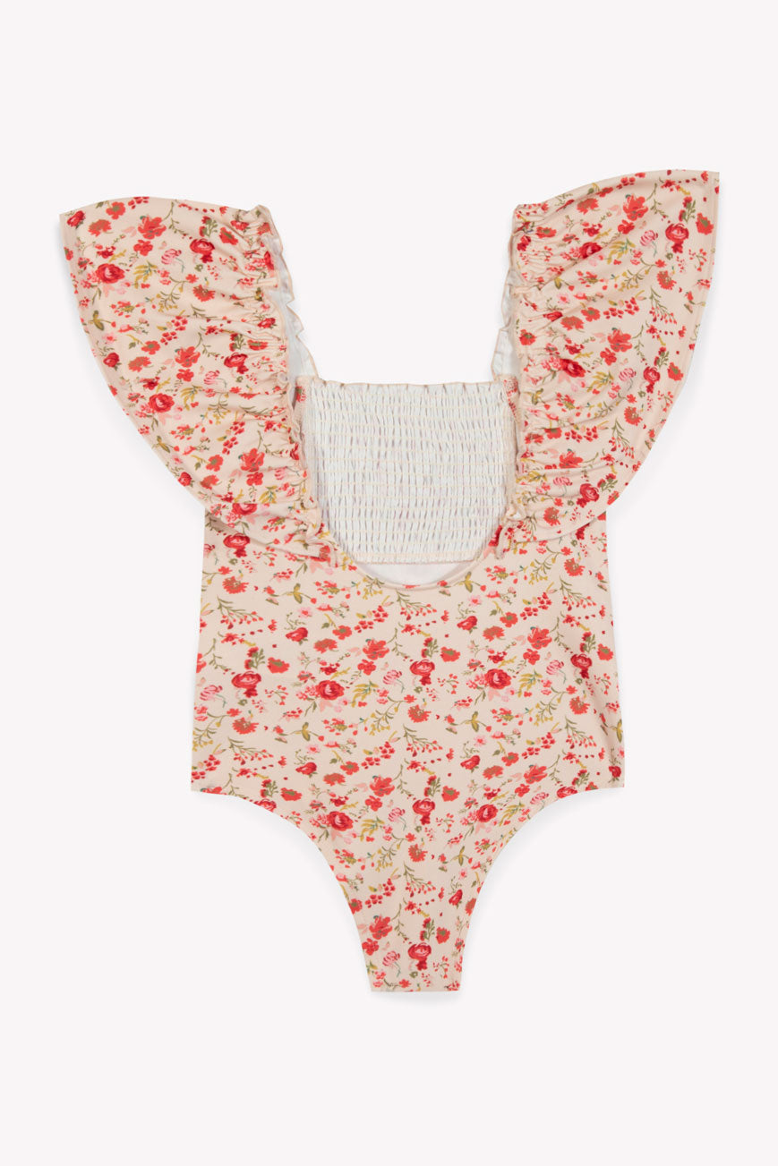 Bonton Pink Floral  Indienne Swimsuit