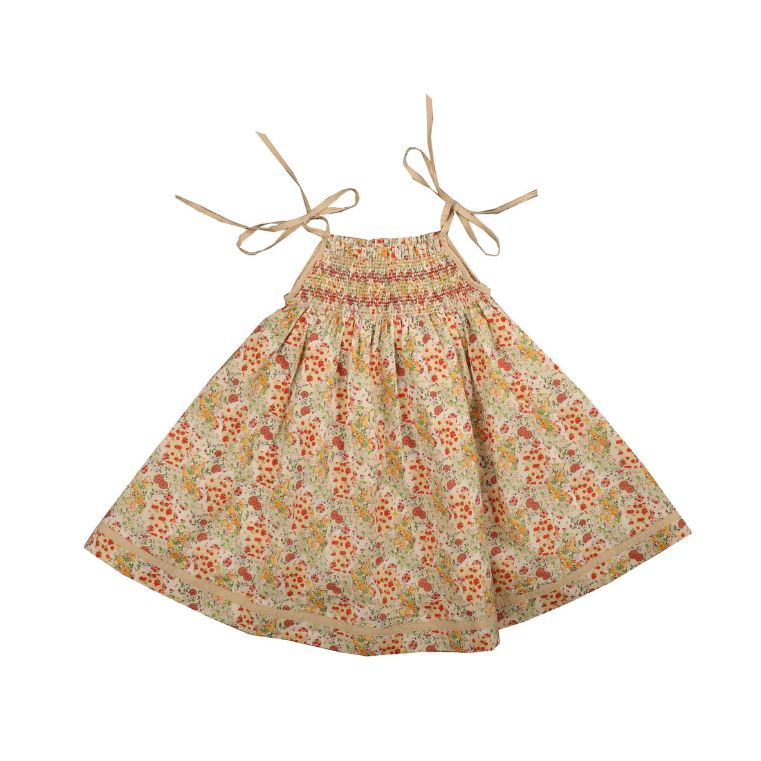 Belati Coral Smocked Tie Jumper