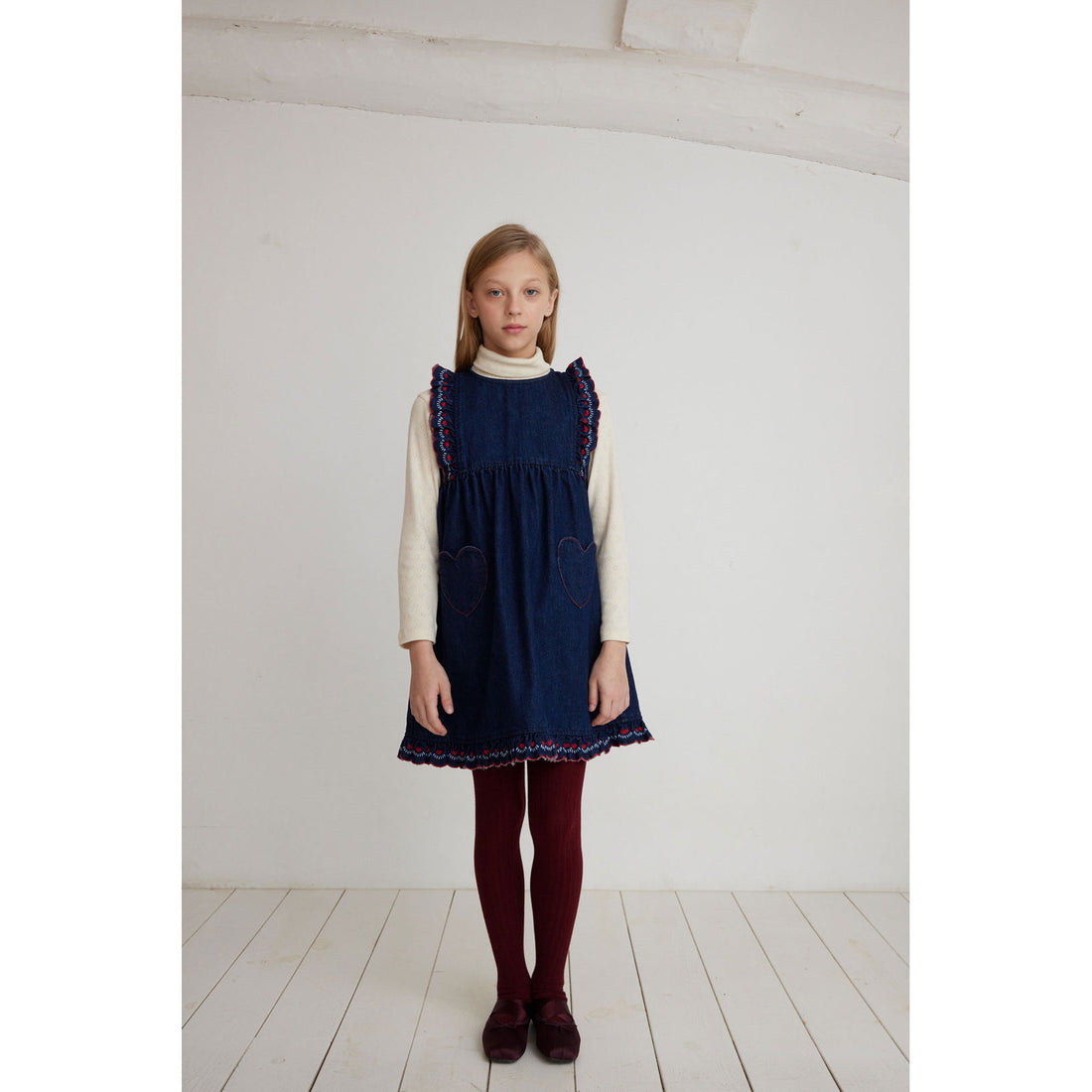 Bebe Organic Denim Tessa Apron Dress