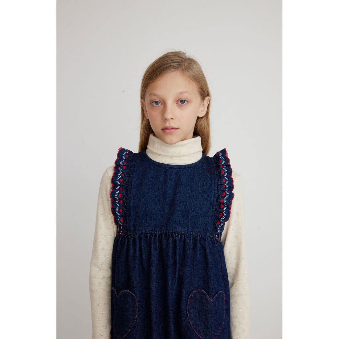 Bebe Organic Denim Tessa Apron Dress