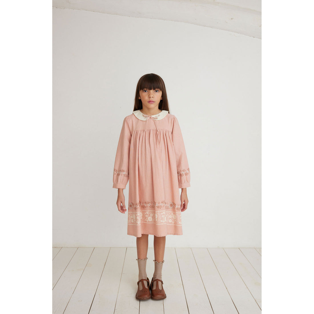 Bebe Organic Dusty Blooms Scarlet Dress
