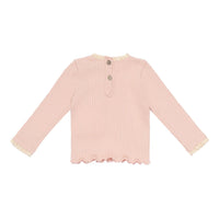 The New Society Rose Dust Betsy Baby Lace Tee