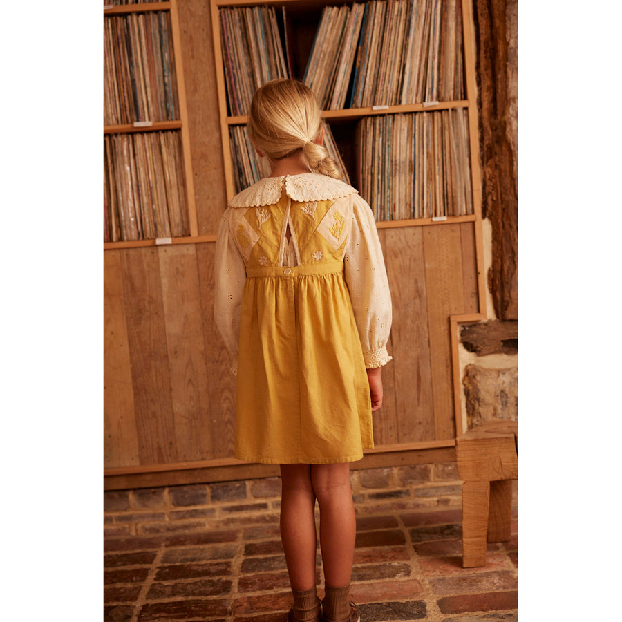 Apolina Honey Bibi Panelled Pinafore – Ladida