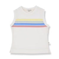 1+ In The Family Off White Binibeca Baby Tank Top