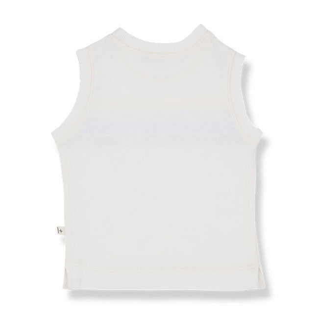 1+ In The Family Off White Binibeca Baby Tank Top