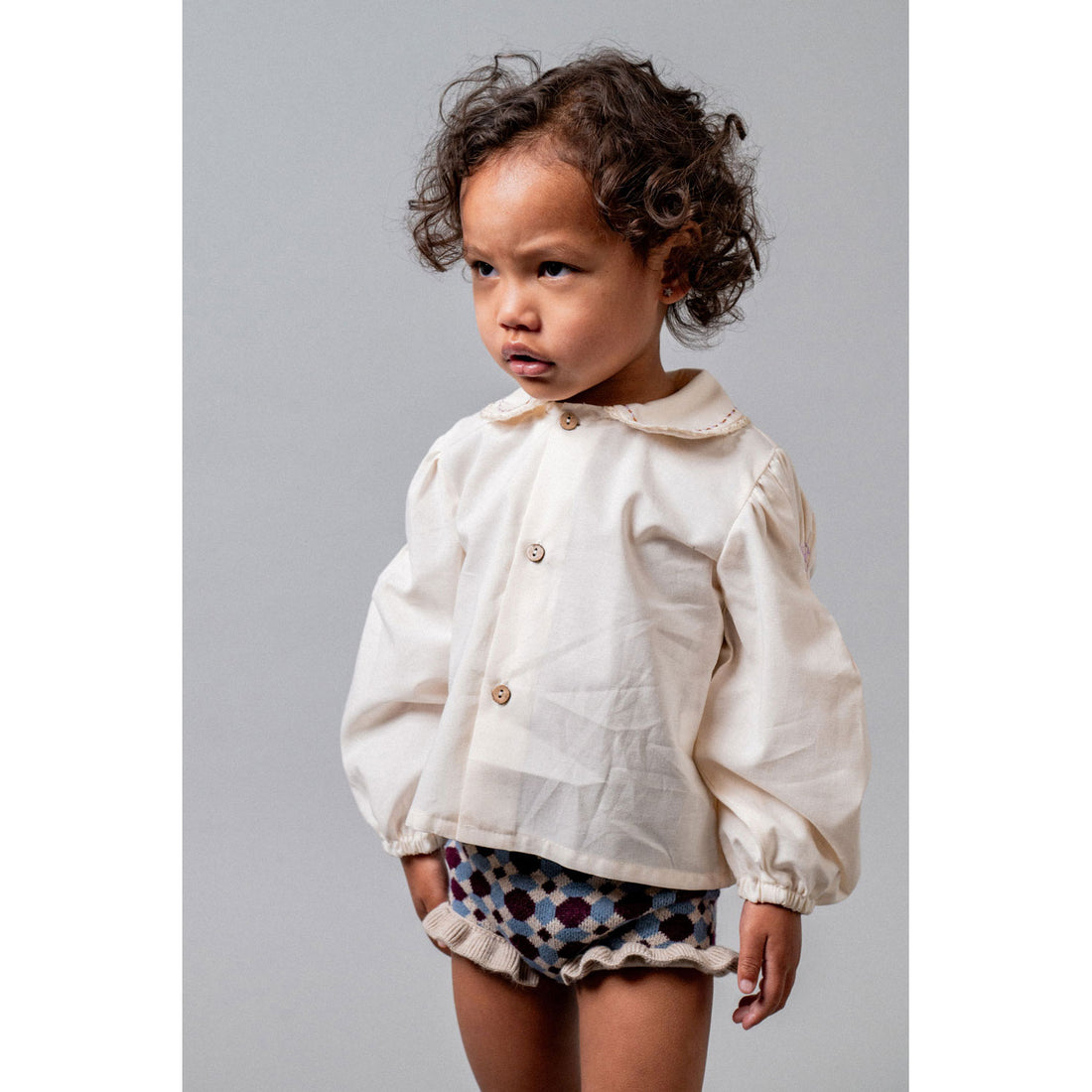 Birinit Ivory Peter Pan Baby Blouse