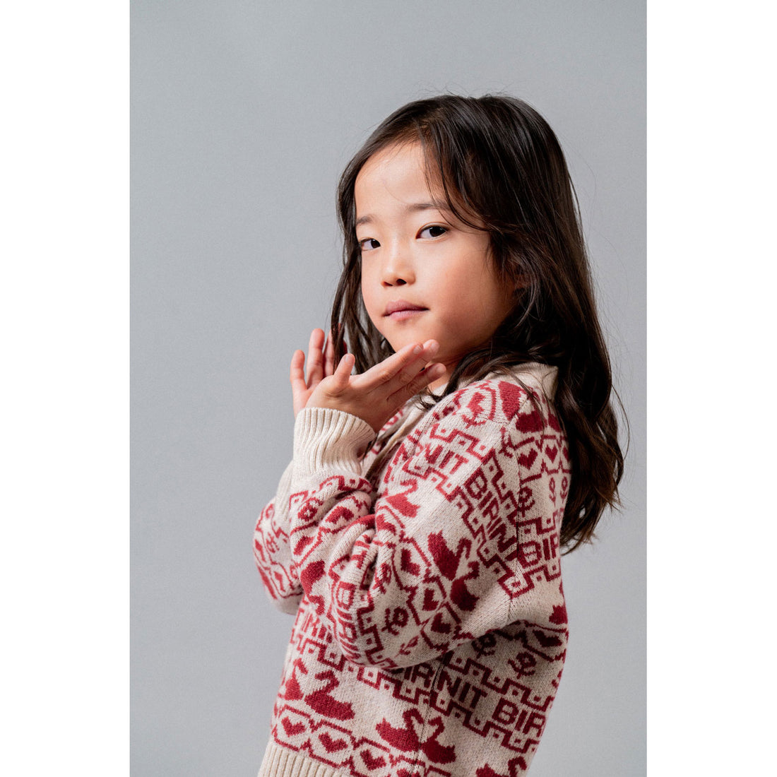 Birinit Cherry Ducks Knit Sweater