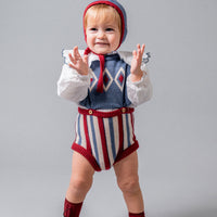 Birinit Argyle Knit Romper