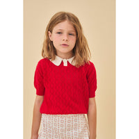 Birinit Cherry Openwork Biri Sweater