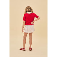 Birinit Cherry Openwork Biri Sweater