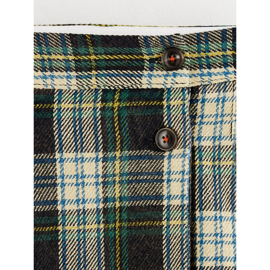 Bellerose Green Check Walis Skirt