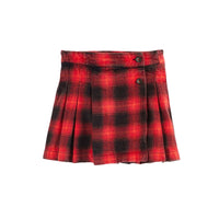 Bellerose Red Check Walis Skirt