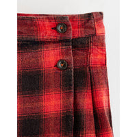 Bellerose Red Check Walis Skirt